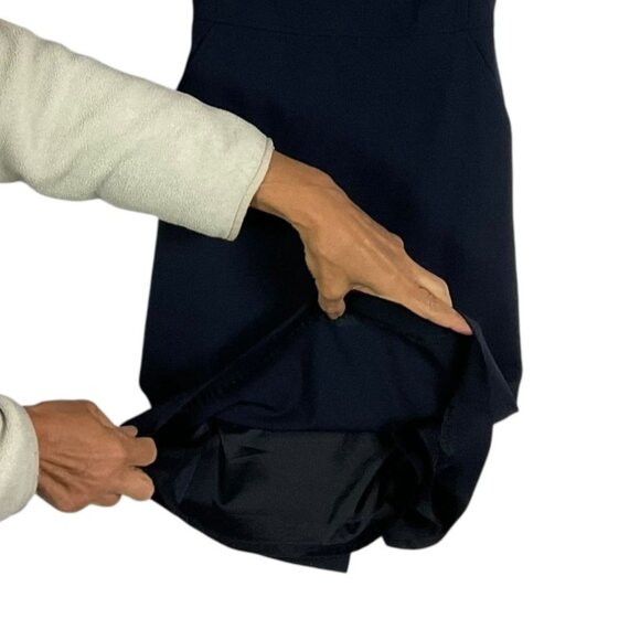 J.Crew 365 Resume Sheath in Navy Blue Italian Stretch Wool Dress, 00P - Picture 9 of 13